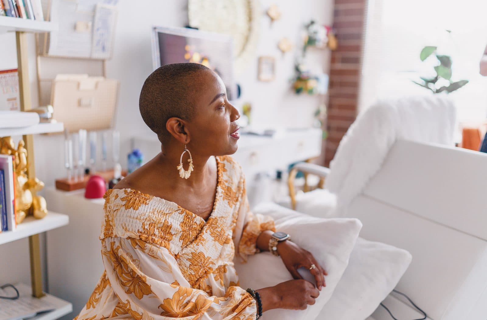 Dr. Crystal in a creative studio setting
